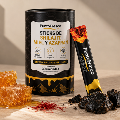 Barritas de Shilajit, Miel & Azafrán (Unisex)