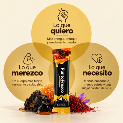 Barritas de Shilajit, Miel & Azafrán (Unisex)